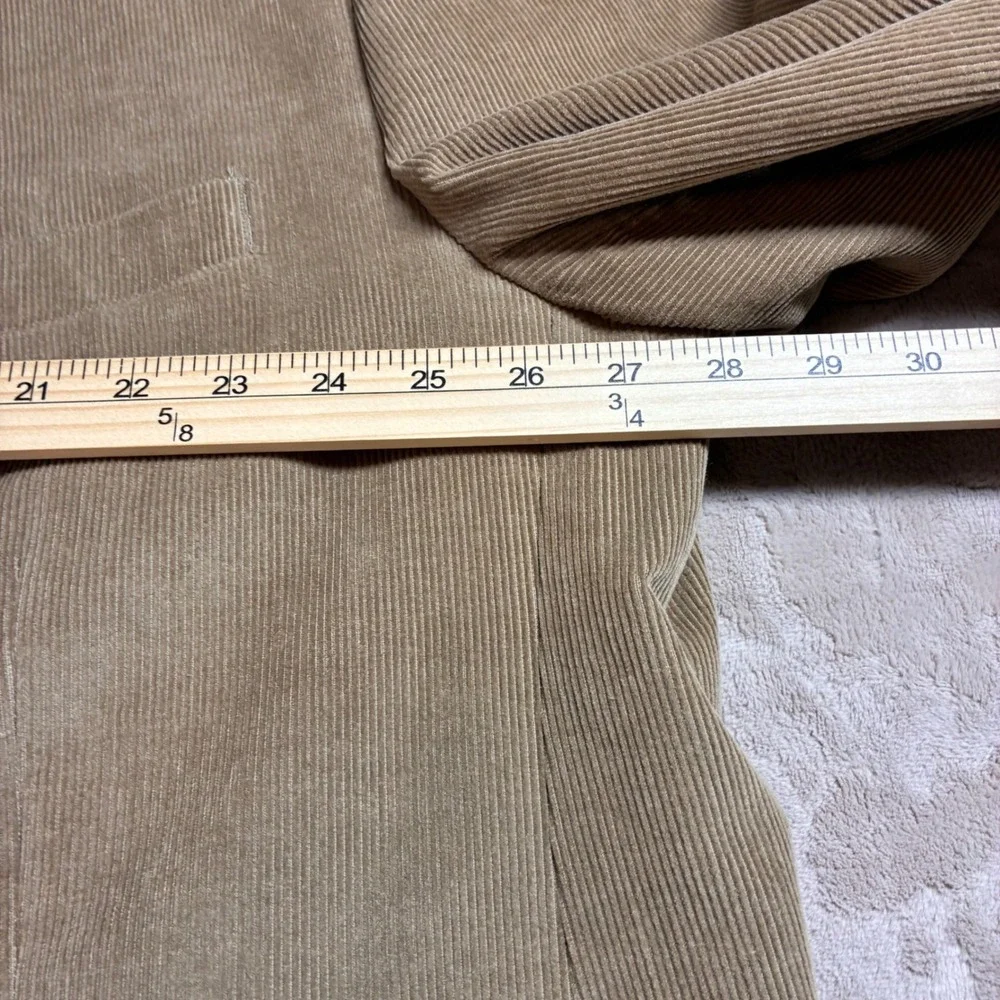 Joseph & Feiss Men 56R Tan Corduroy Sport Coat Blazer Jacket 2 Button Cotton